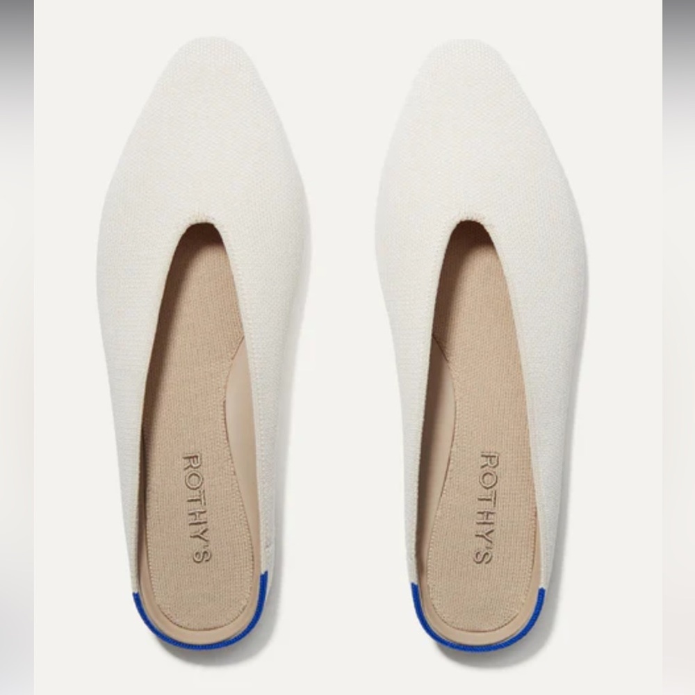 Brand New Rothy’s The Almond Demi, color vanilla bean size 10